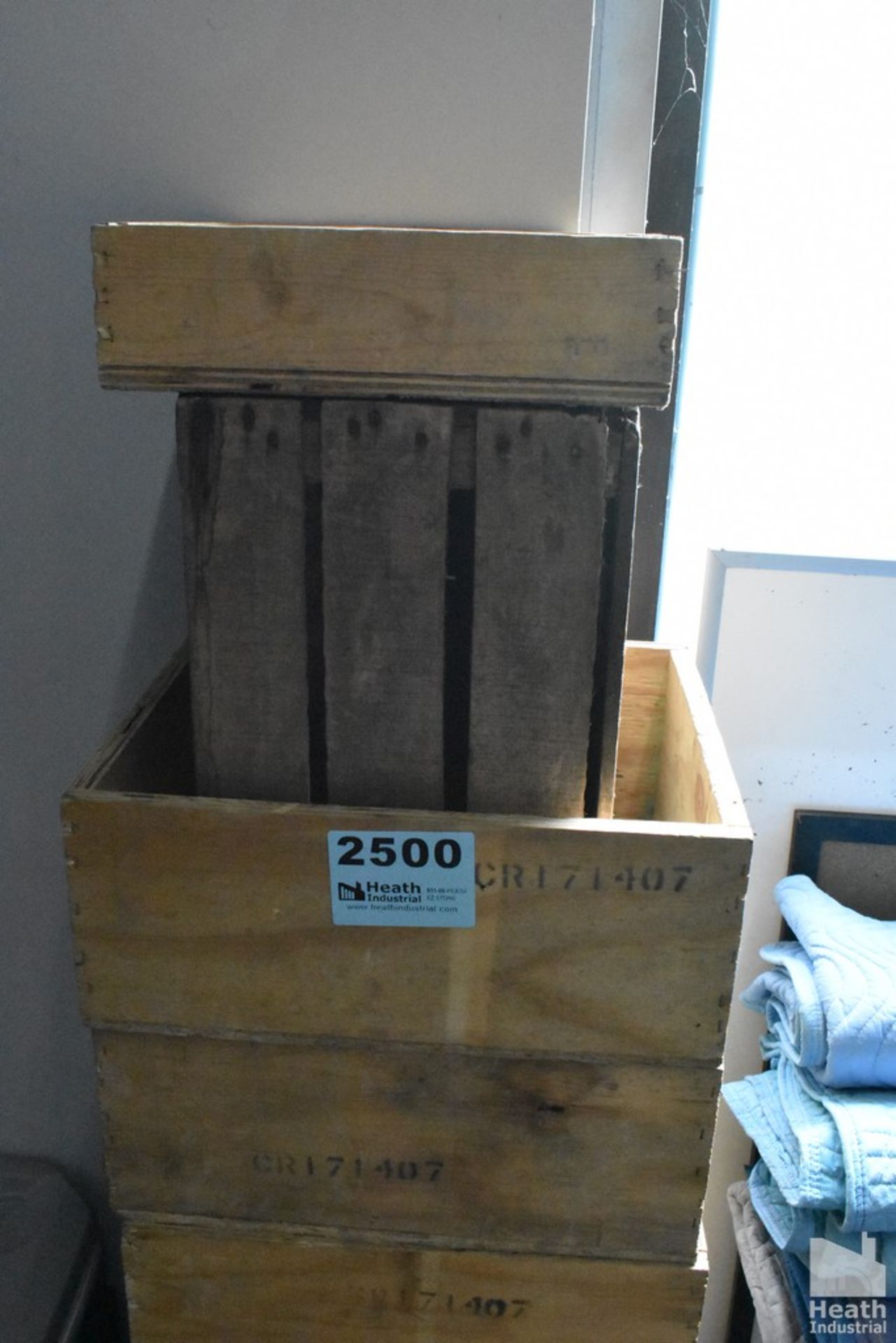 (8) WOOD CRATES, ASSORTED SIZES - Image 2 of 2