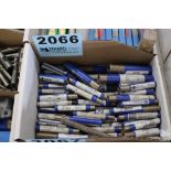 LARGE QUANTITY OF SINGLE END MILLS IN BOX, IN PACKAGING