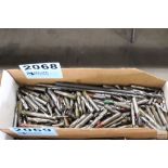 LARGE QUANTITY OF END MILLS IN BOX