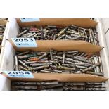 LARGE QUANTITY OF END MILLS IN BOX
