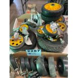 ASSORTED CASTER WHEELS