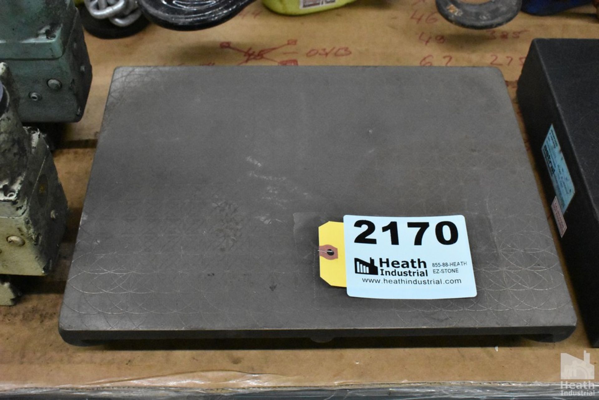 STEEL LAPPING PLATE, 15-1/2" X 12" X2-1/4"