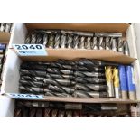 LARGE QUANTITY OF SINGLE END MILLS IN BOX