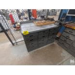 CABINET BASED WORKBENCH WITH 4" BULLET- STYLE VISE 48" X 28" X 34" Loading Fee :$100