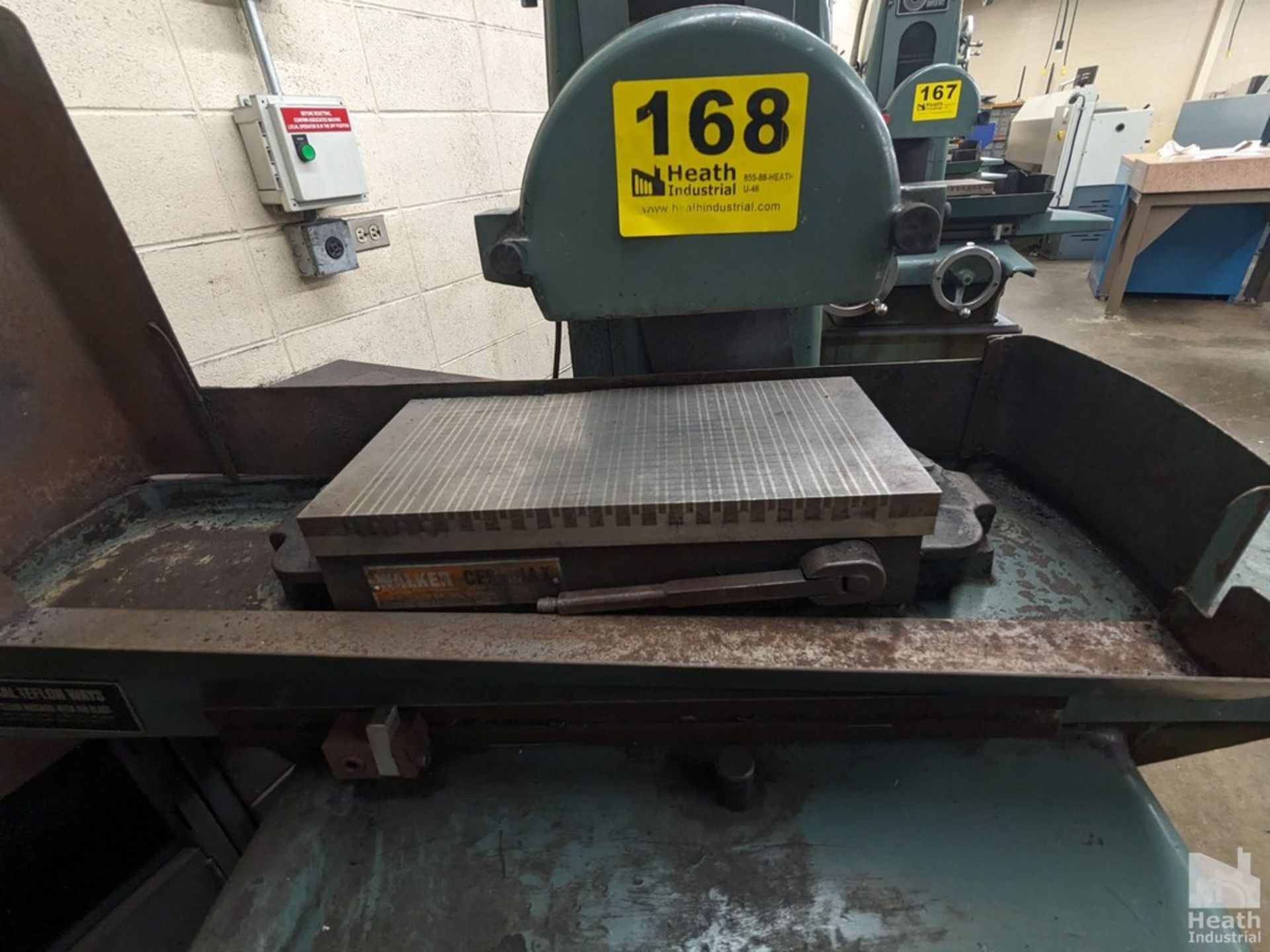 HARIG 6"X12" MODEL SUPER 612 SURFACE GRINDER, S/N 10642, WITH PERMANENT MAGNETIC CHUCK Loading - Image 4 of 5
