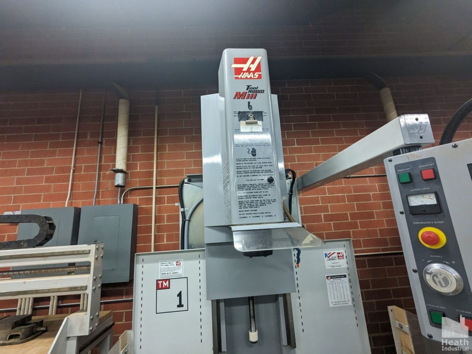 HAAS 3-AXIS MODEL TM-1 CNC VERTICAL MACHINING CENTER, S/N 43825 (NEW 2005) 11"X48" TABLE, 30" X-AXIS - Image 2 of 7