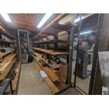 (5) SECTIONS HEAVY DUTY SINGLE SIDED CANTILEVER RACK 36" BETWEEN SECTIONS WITH FIVE 24" ARMS PER