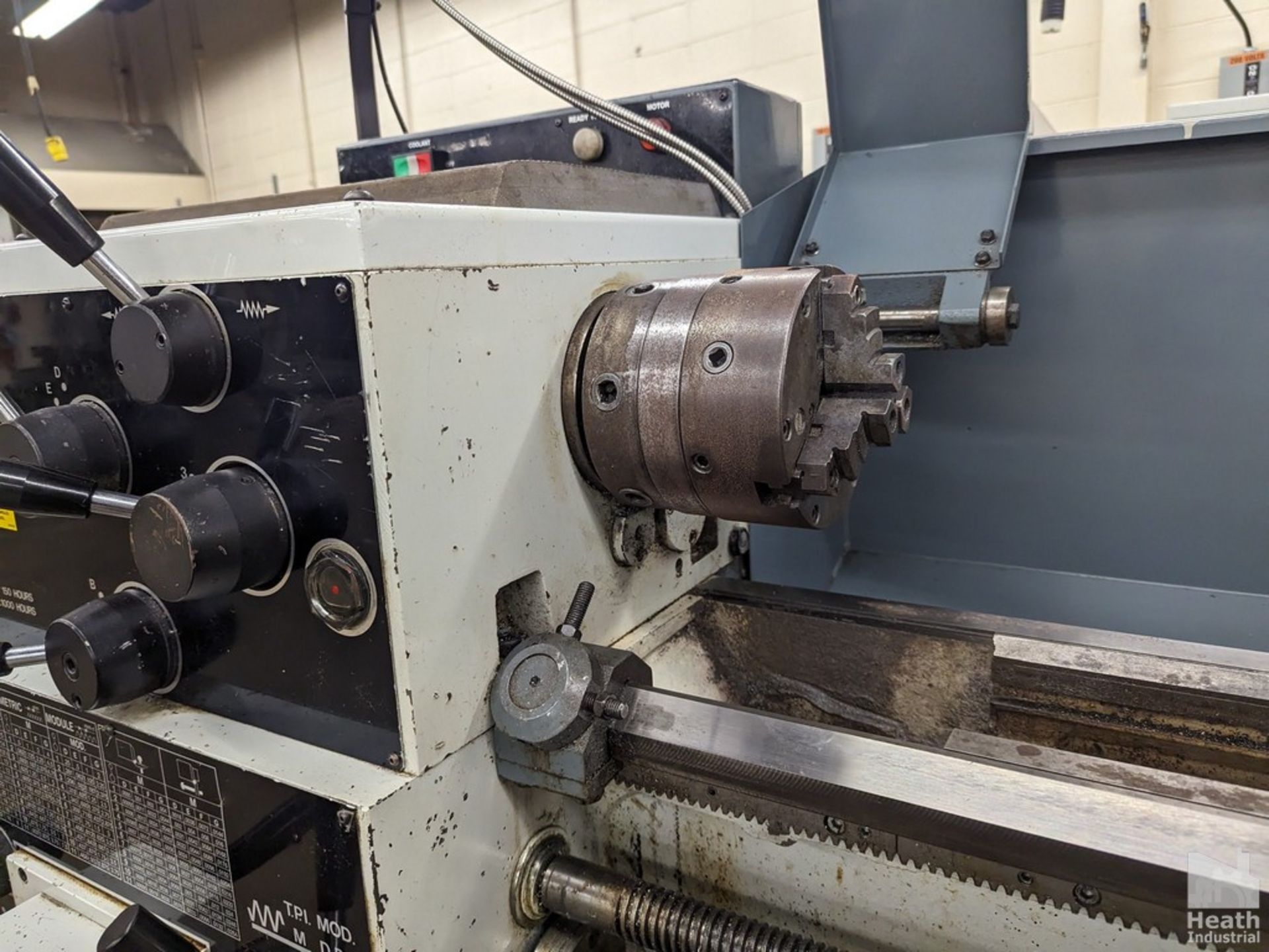 CLAUSING-METOSA 13"X40" MODEL 1340S TOOLROOM LATHE, S/N 41538, 2500 SPINDLE RPM, WITH TAPER - Image 5 of 7