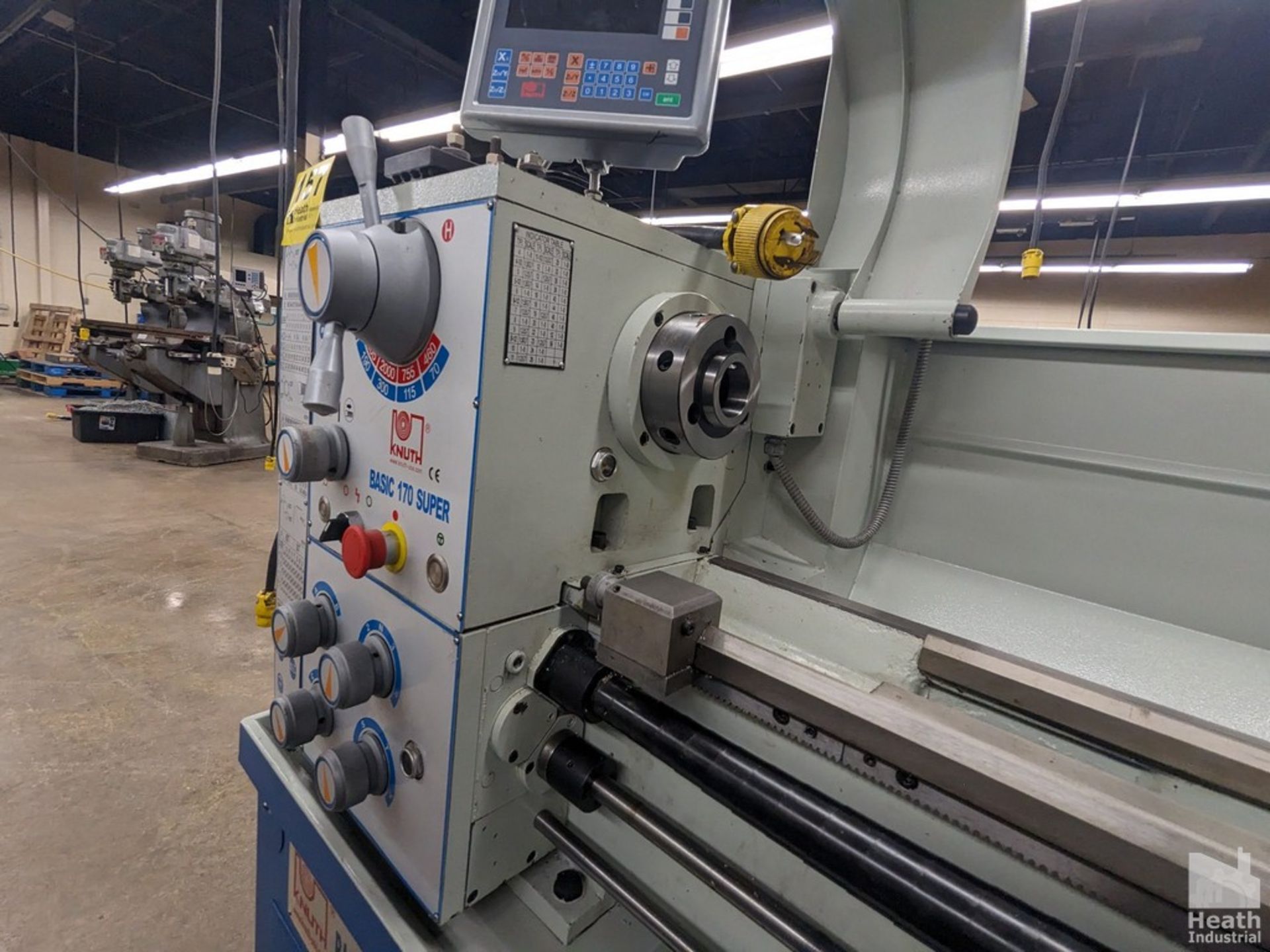 KNUTH 13" X40" MODEL BASIC 170 SUPER TOOLROOM LATHE, S/N 5043 (NEW 2022), 2000 SPINDLE RPM, WITH - Image 6 of 12