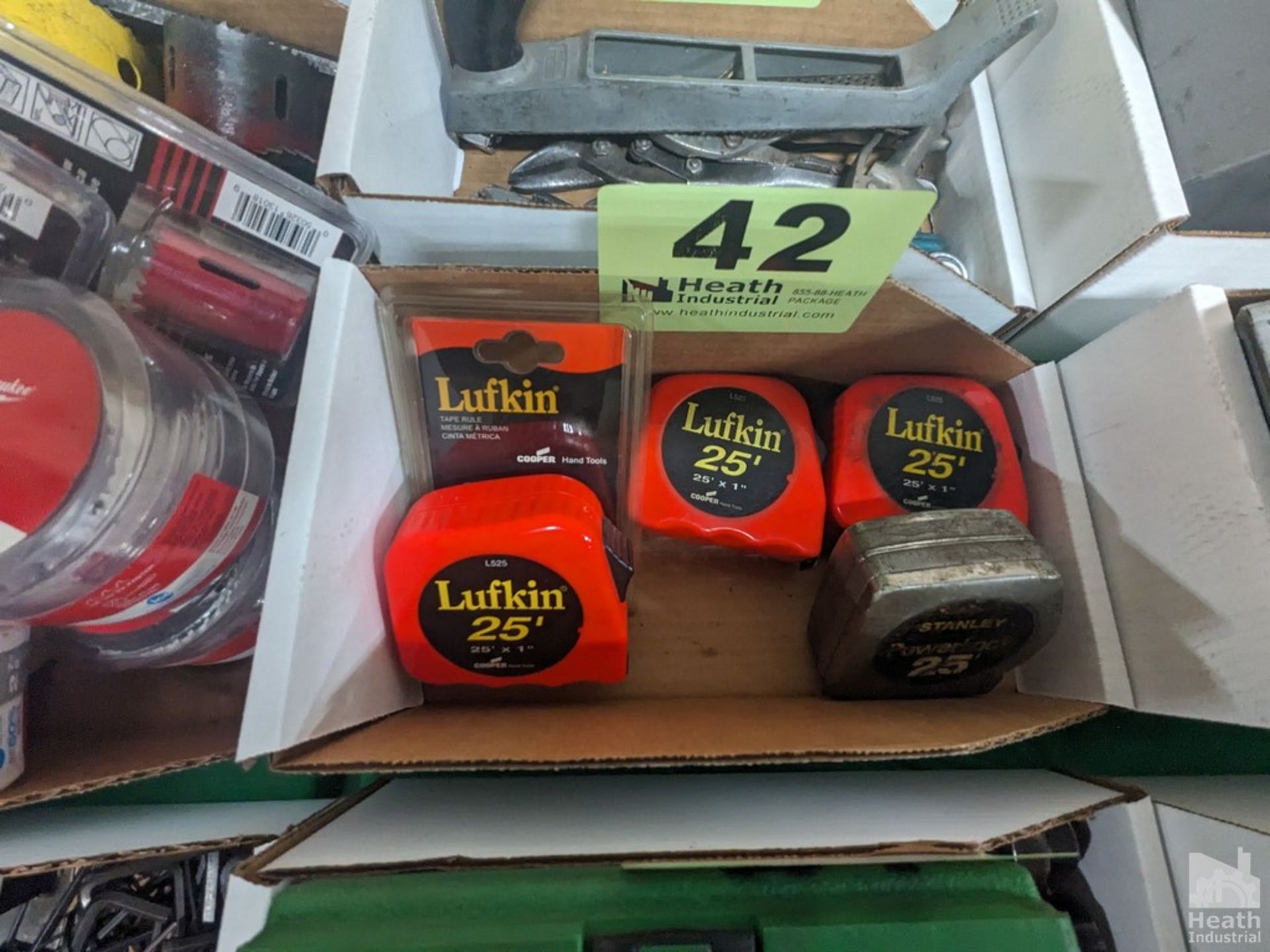 (5) ASSORTED TAPE MEASURES IN BOX