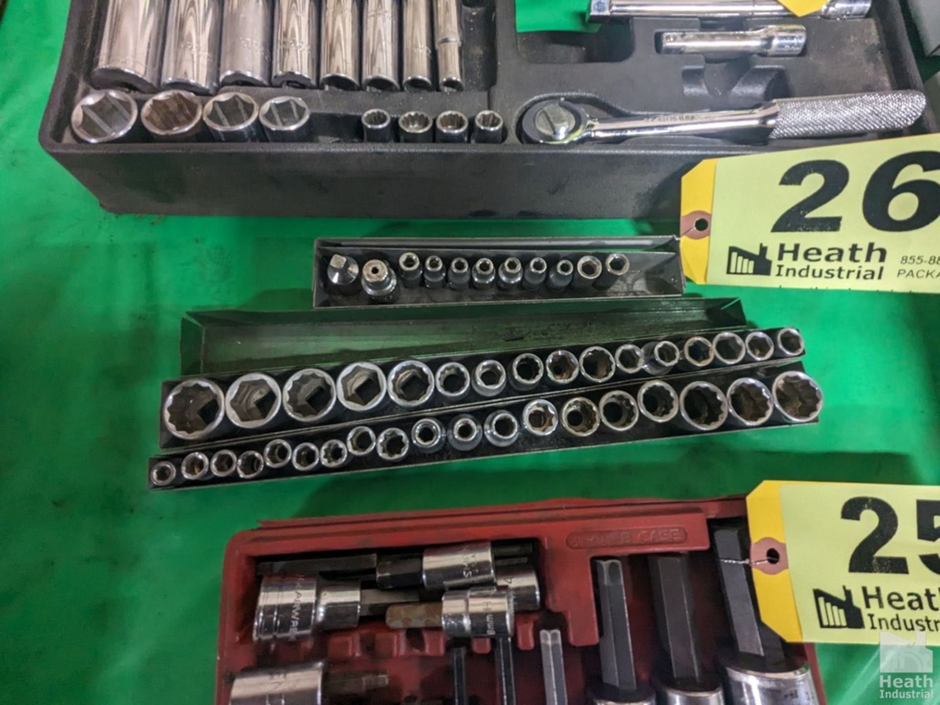 (3) SETS OF ASSORTED 3/8" AND 1/4" SOCKETS