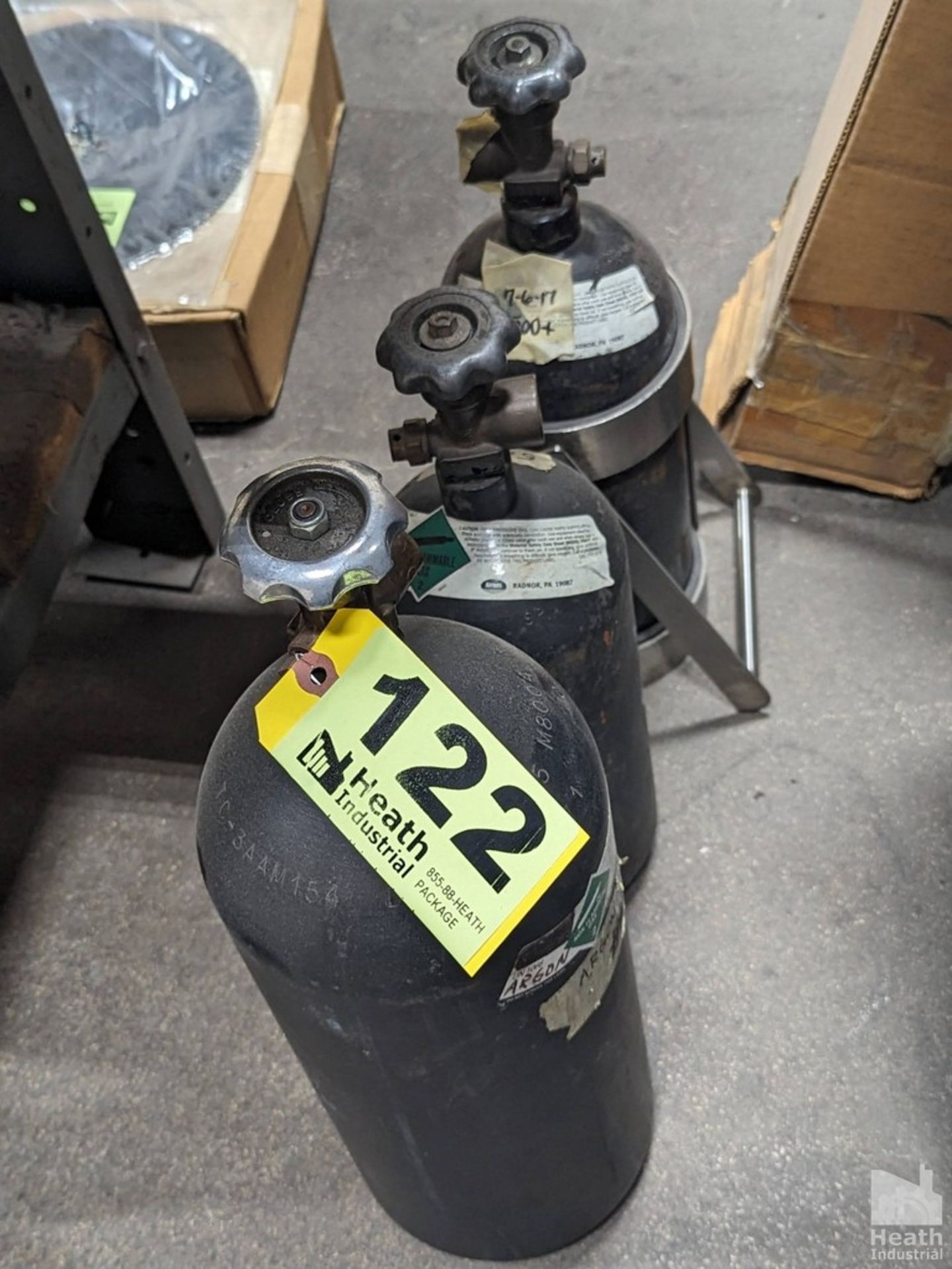 (3) ASSORTED GAS CYLINDERS - Image 2 of 2