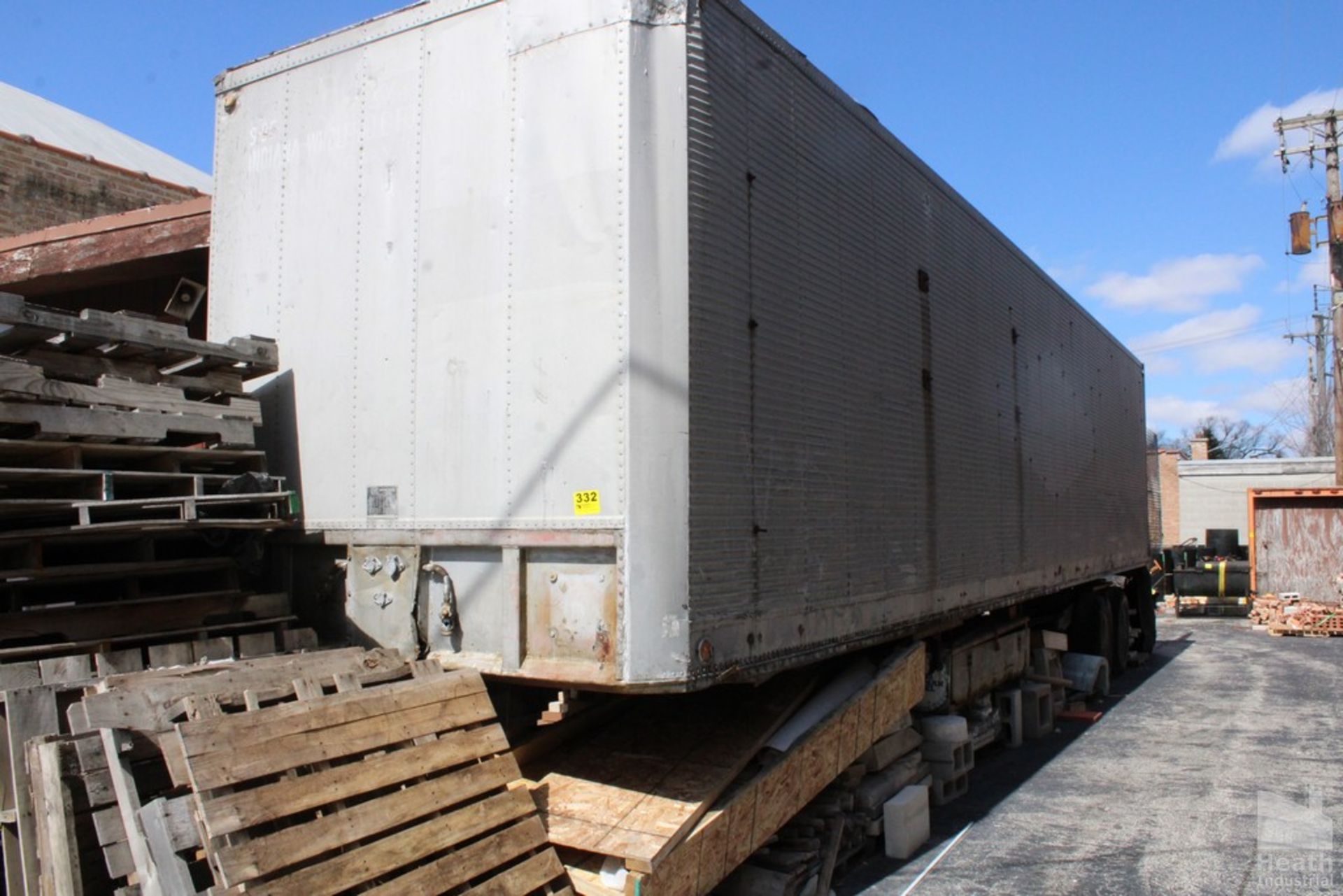 FRUEHAUF STORAGE TRAILER, APPROX. 38FT. LONG, NO TITLE AVAILABLE