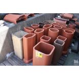 LARGE QUANTITY OF CLAY FLUE PIPES