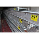 SECTION OF ALUMINUM SCAFFOLDING, 19" WIDE, 24FT. LONG