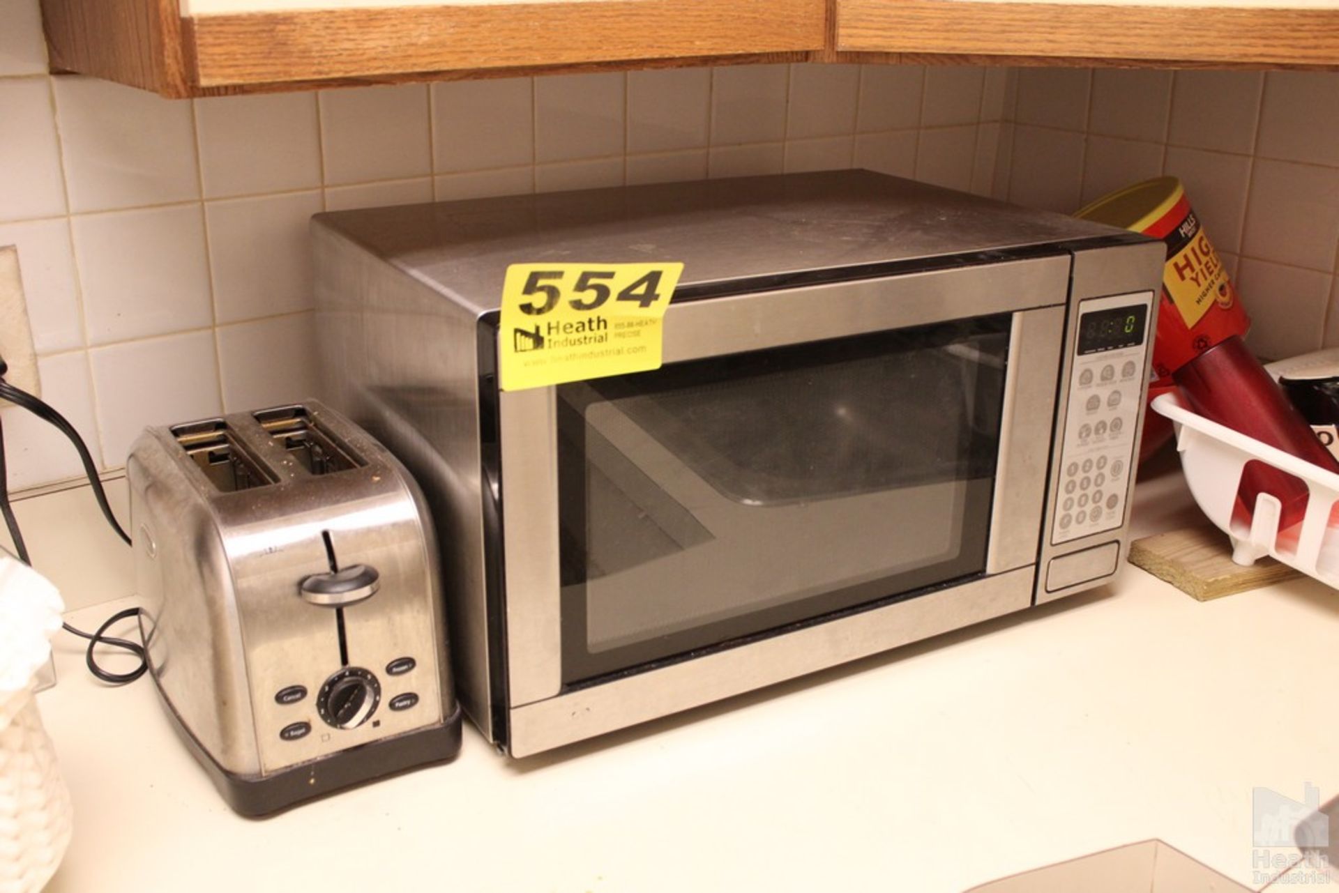 COUNTERTOP MICROWAVE OVEN AND TOASTER