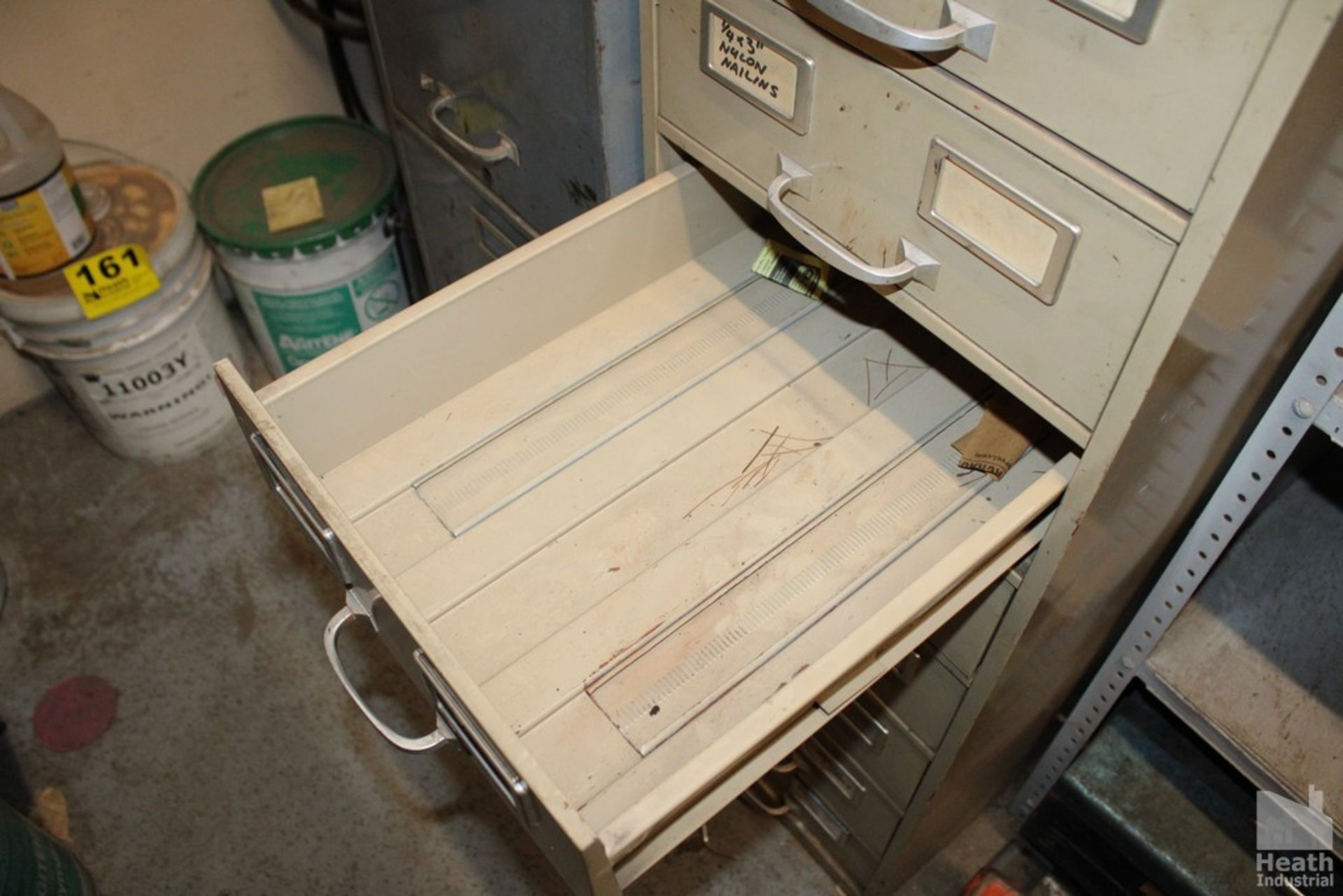 COLE, NINE DRAWER PARTS CABINET, WITH CONTENTS, 15"X 26" X 52" - Image 3 of 4