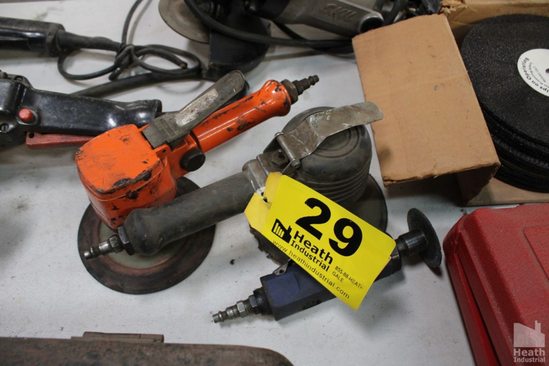 (3) ASSORTED PNEUMATIC TOOLS, (2) SANDERS AND (1) CUTOFF