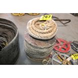 ROPE WITH HOOKS ON SPOOL