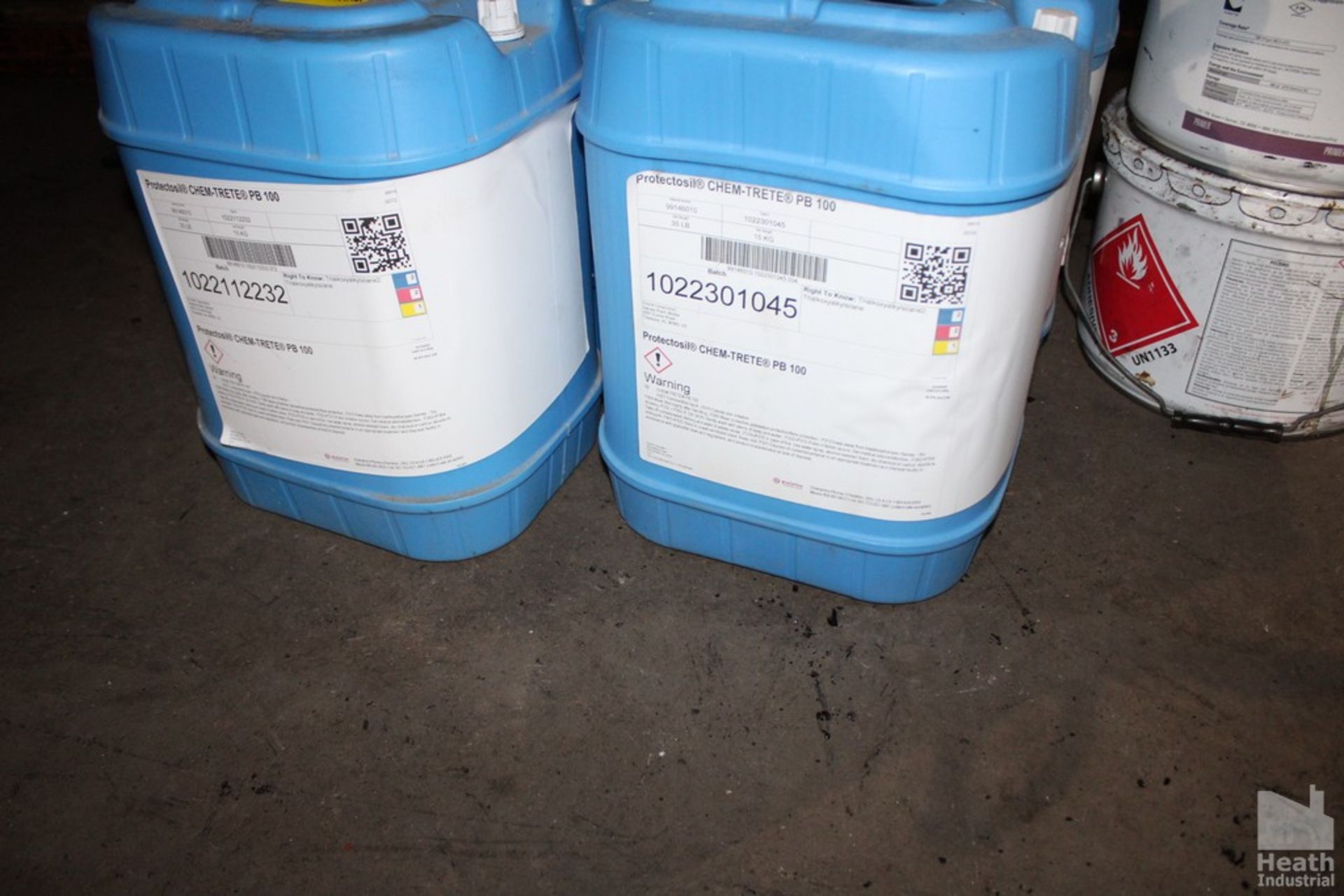 ASSORTED ROOFING SOLVENTS IN CONTAINERS - Image 2 of 3