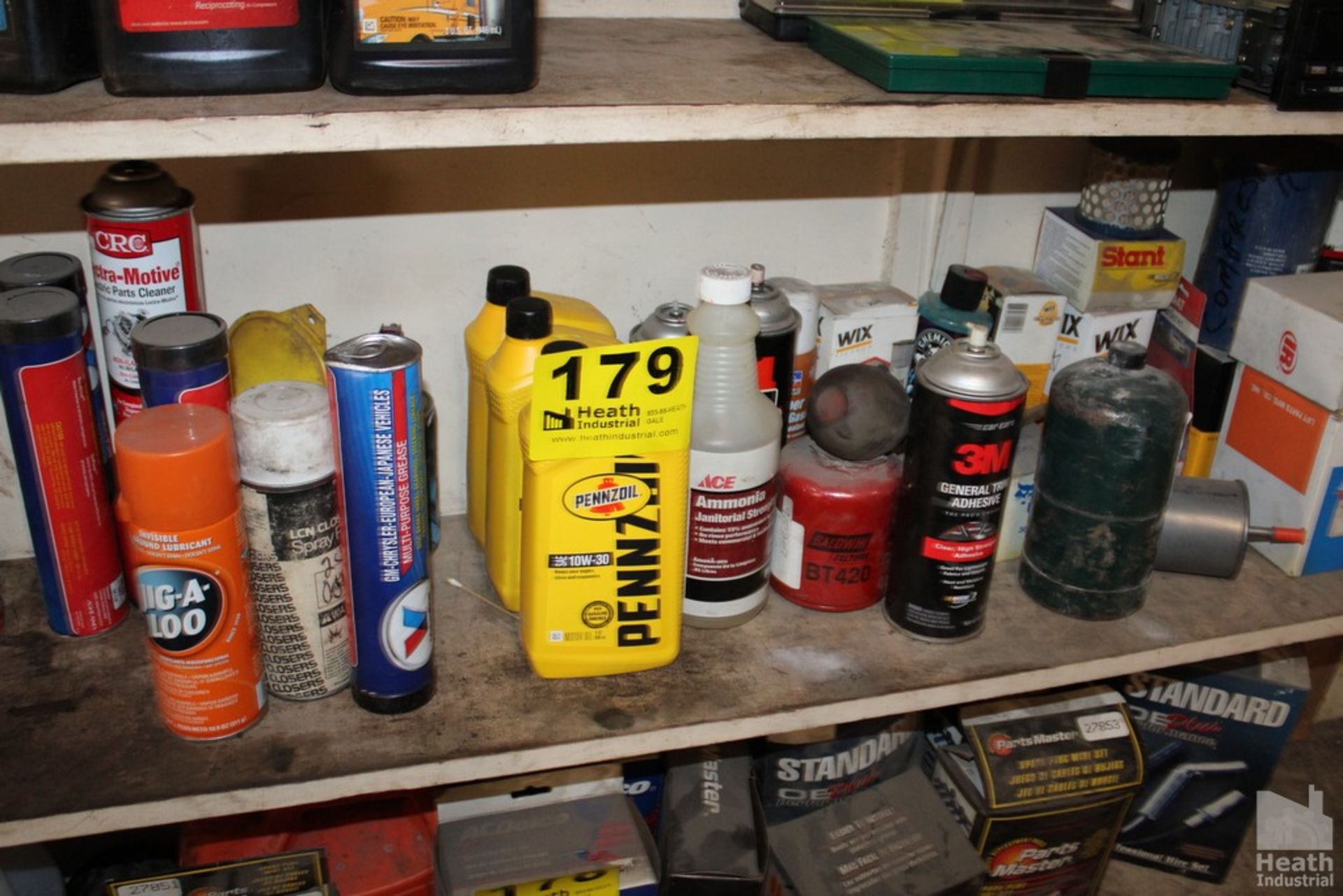 AUTO PARTS AND FLUIDS ON SHELF - Image 3 of 4