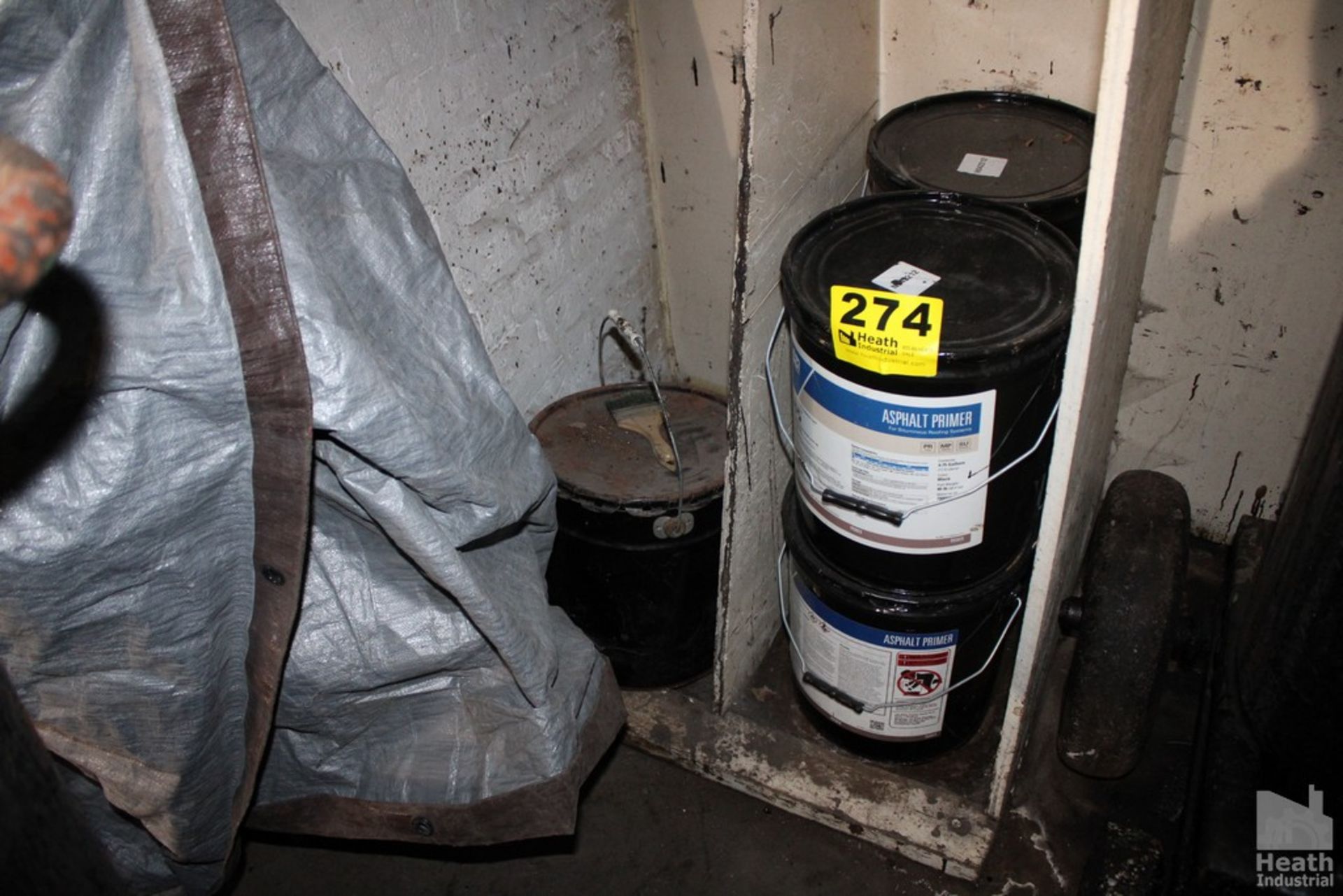 (4) FIVE GALLON PAILS OF ASPHALT PRIMER