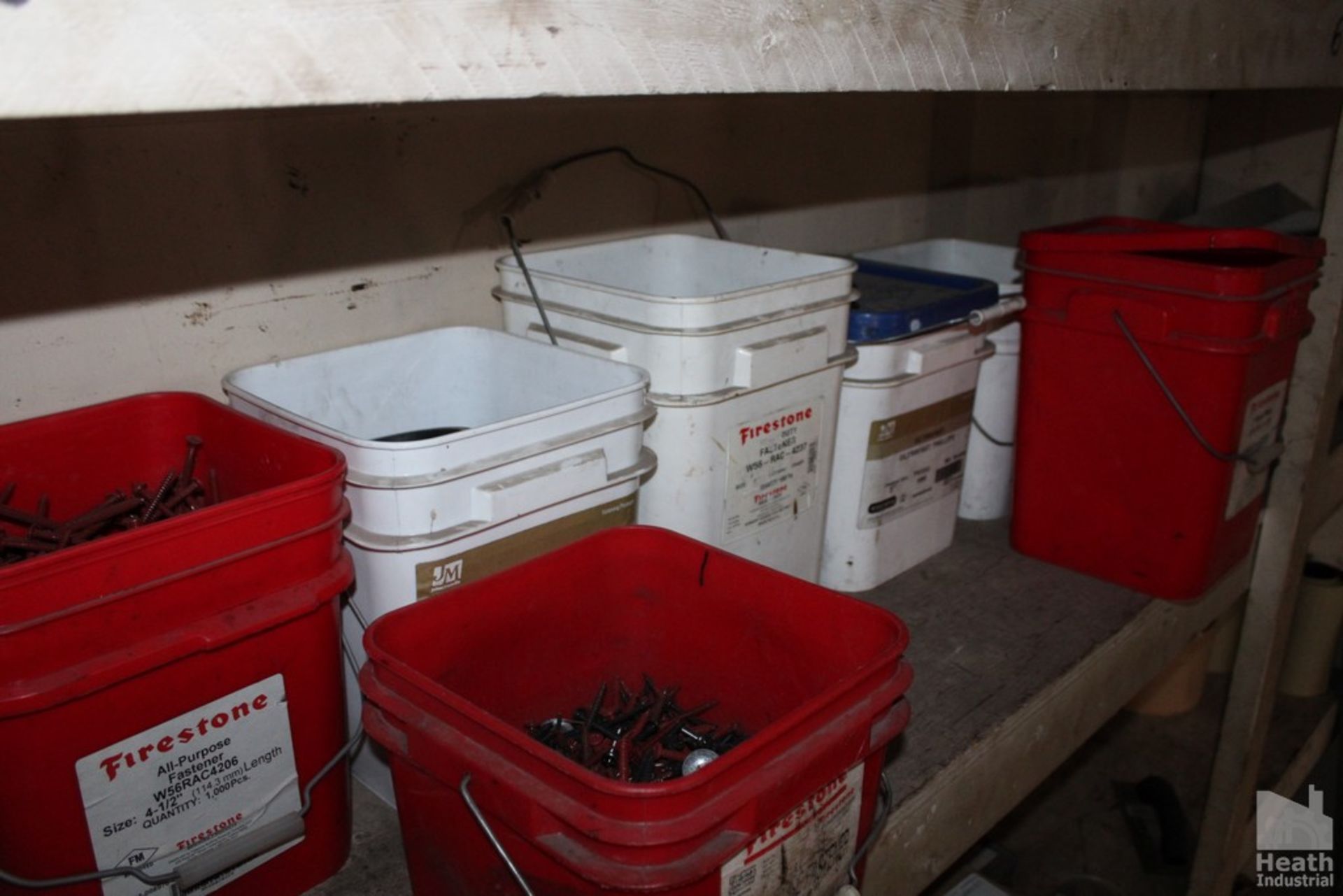 ASSORTED HARDWARE AND FASTENERS ON SHELF - Image 2 of 4