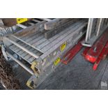 SECTION OF ALUMINUM SCAFFOLDING, 28" WIDE, 32FT. LONG