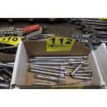 ASSORTED SOCKET DRIVE EXTENSIONS IN BOX