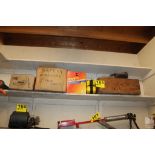 ASSORTED SAFETY GEAR ON SHELF