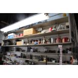 LARGE QUANTITY OF HARDWARE IN CONTAINERS AND ON SHELVES