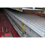 SECTION OF ALUMINUM SCAFFOLDING, 28" WIDE, 24FT. LONG