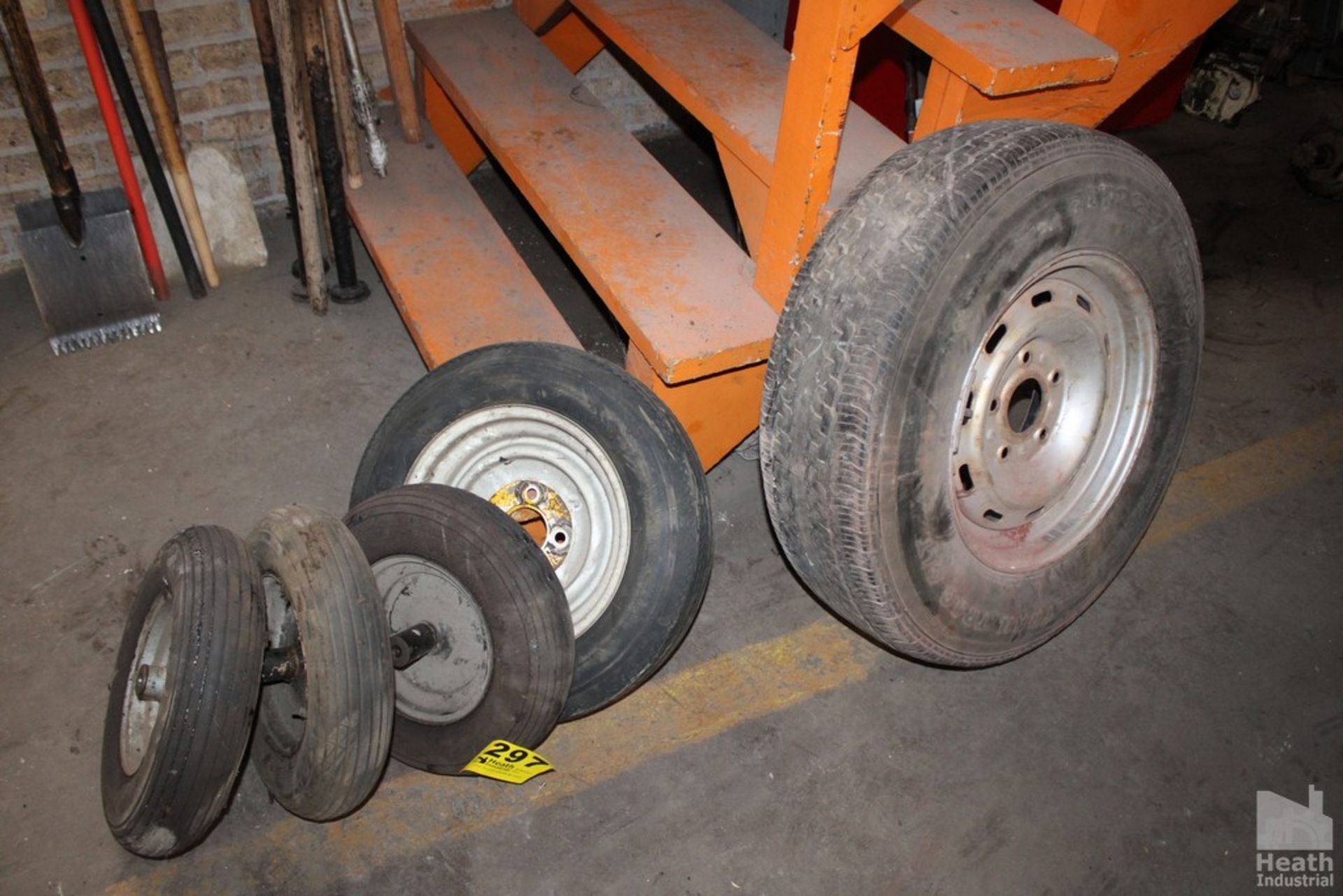 ASSORTED WHEEL BARROW TIRES