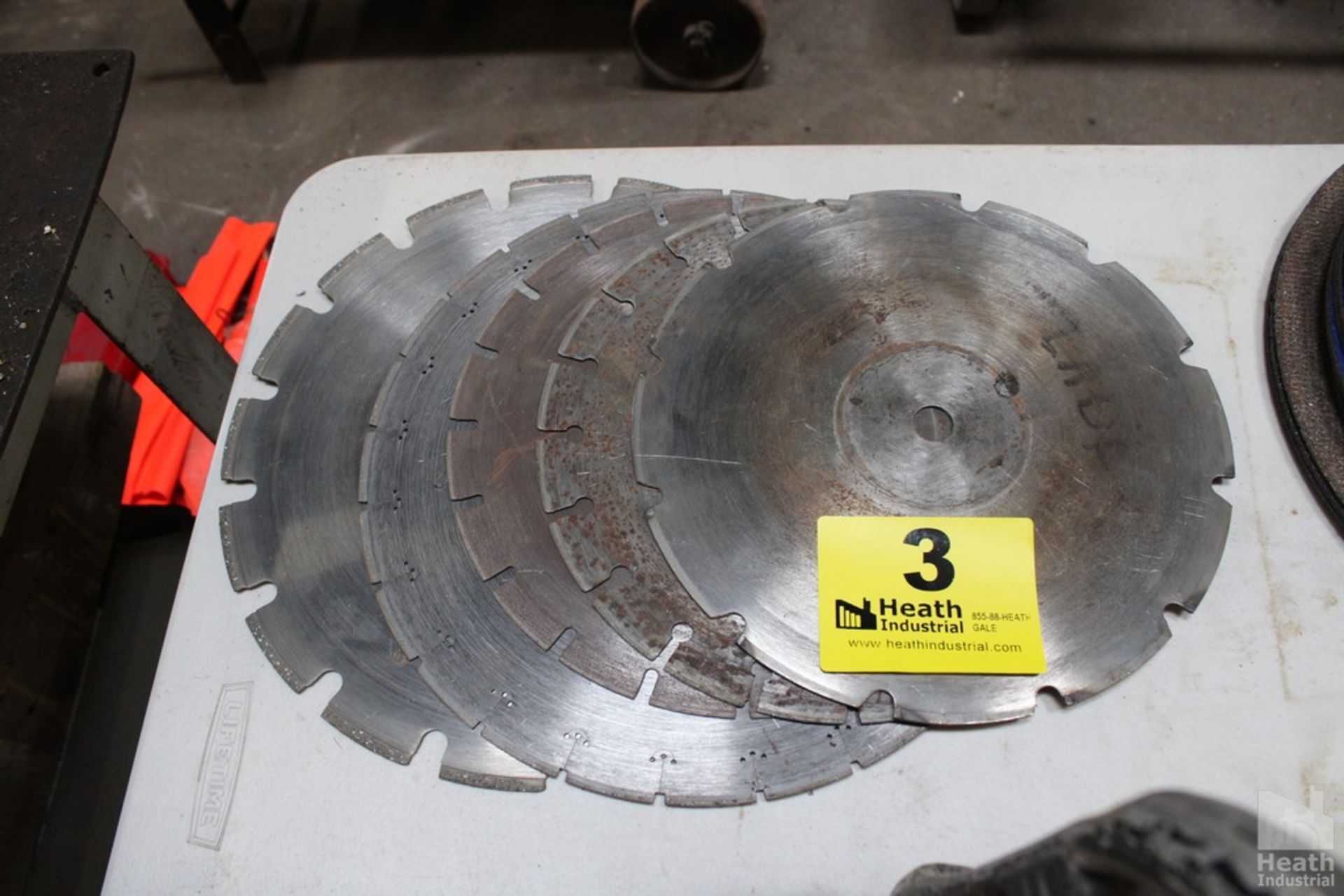 (5) ASSORTED CONCRETE SAW BLADES