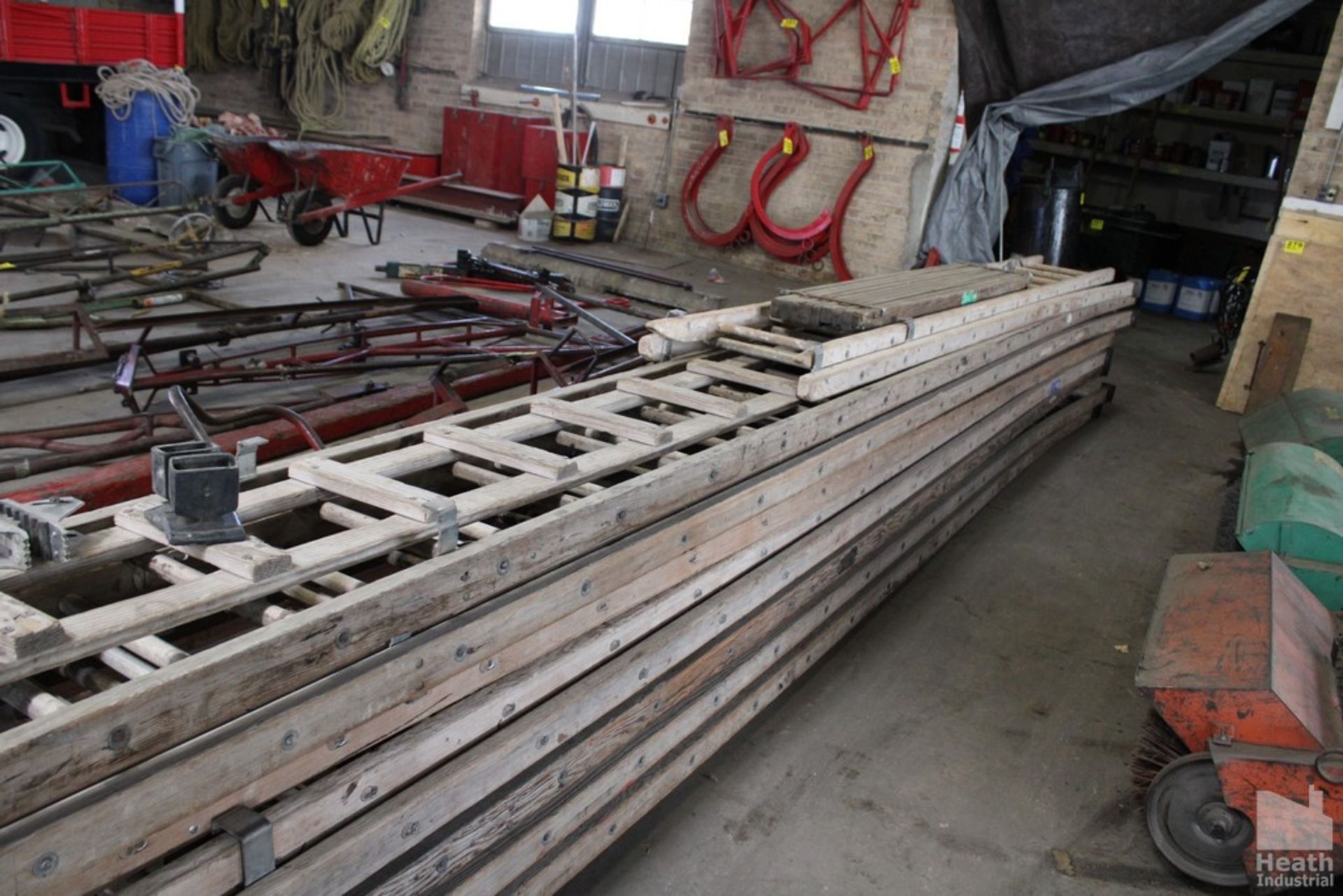 LARGE QUANTITY OF WOODEN LADDERS - Image 2 of 2