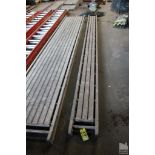 SECTION OF WERNER ALUMINUM SCAFFOLDING,, MODEL 2716 27" WIDE, 16FT. LONG