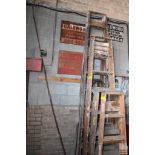 (2) 5FT. WOOD STEP LADDERS