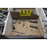 ASSORTED SPECIALTY SOCKETS AND TOOLS IN BOX