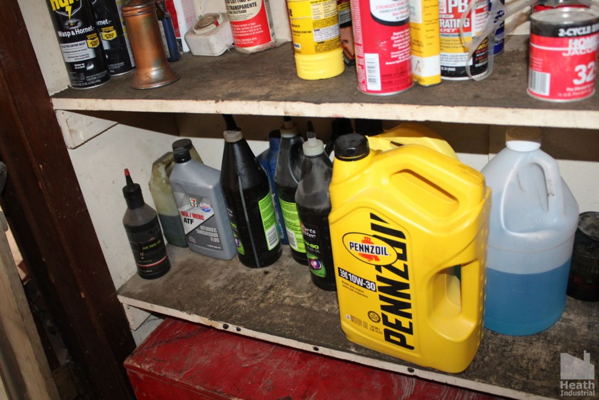 AUTO PARTS AND FLUIDS ON SHELF - Image 2 of 3