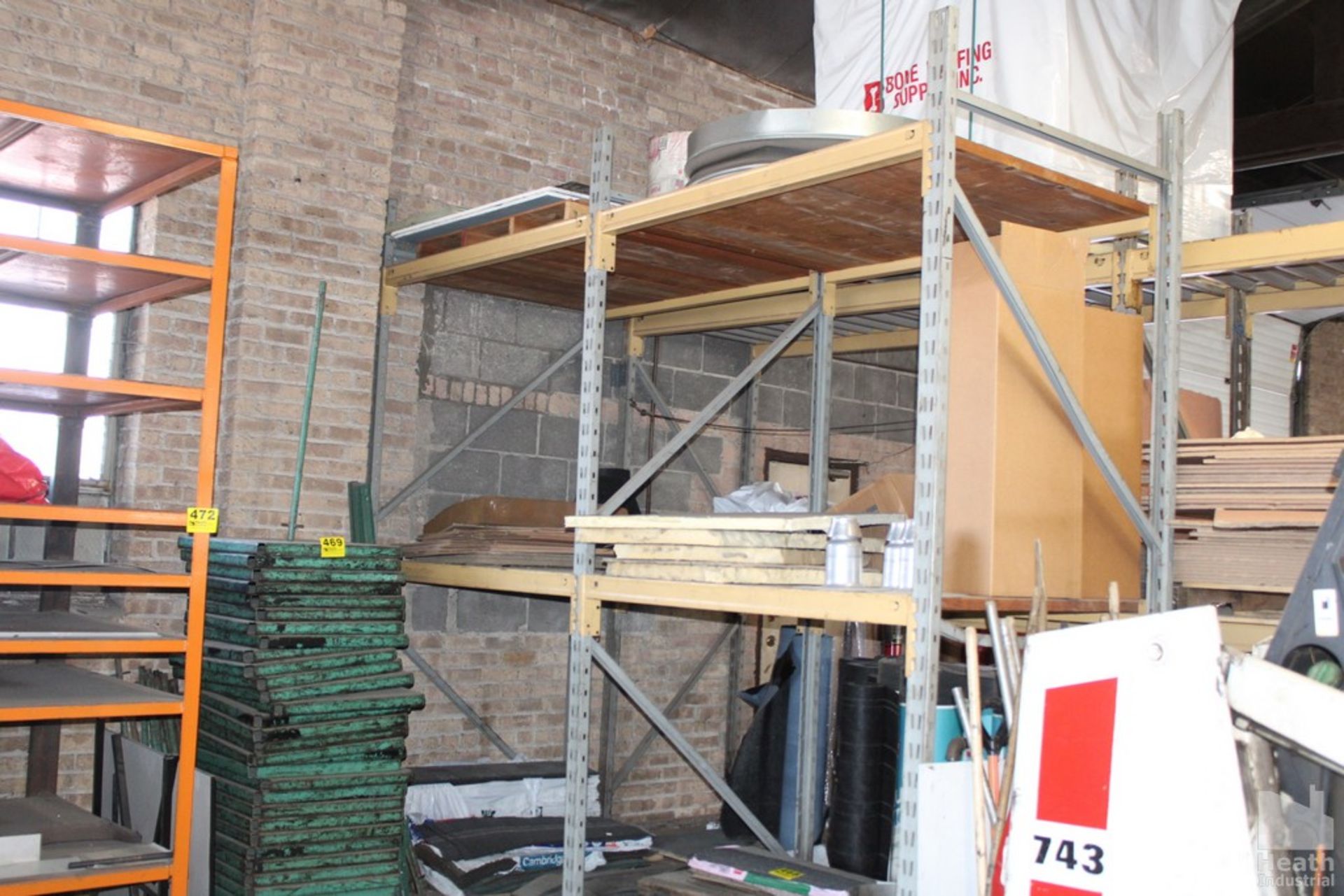 PALLET RACKING, (2) SECTIONS INCLUDING-(3) 10' X 36" UNRIGHTS AND (8) 9' CROSSBEAMS, AND (2) SECTION - Image 2 of 2
