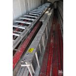 SECTION OF WERNER ALUMINUM SCAFFOLDING,, MODEL 2620 24" WIDE, 20FT. LONG