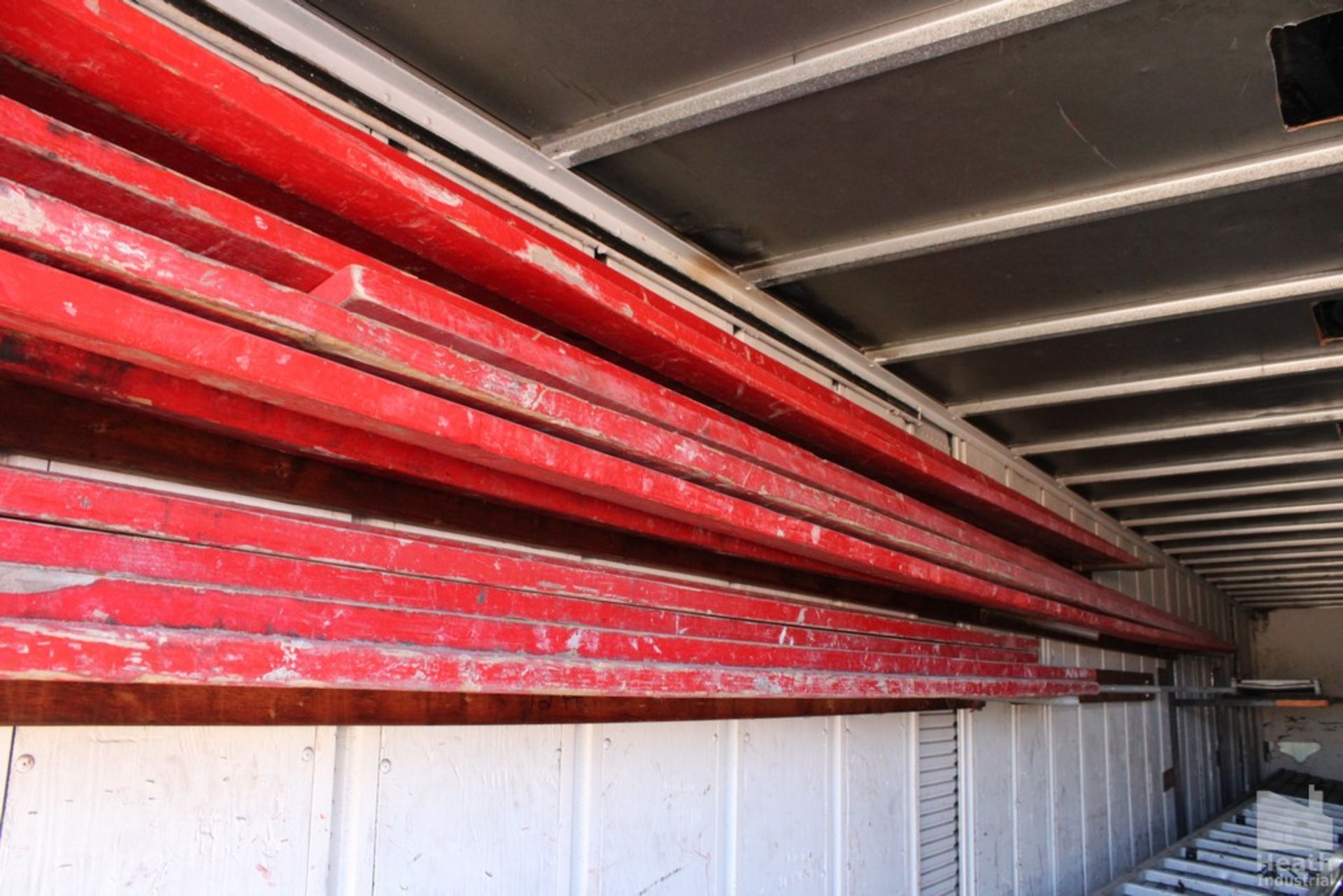 LARGE QUANTITY OF RED 2X4 WOODEN SAFETY RAILS - Image 2 of 3