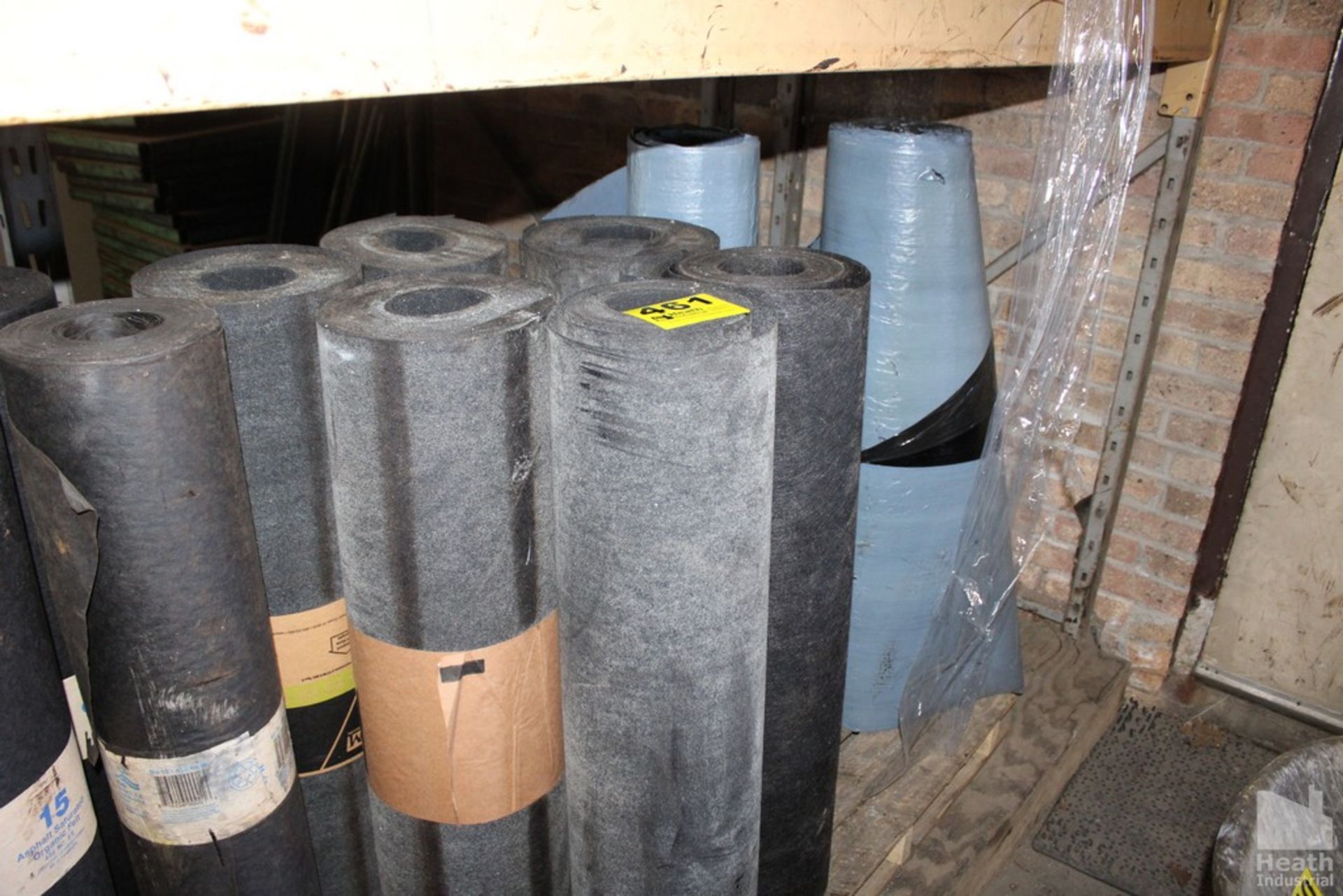 (6) ROLLS OF ROOFING FELT AND (2) ROLLS OF MEMBRANE ON PALLET