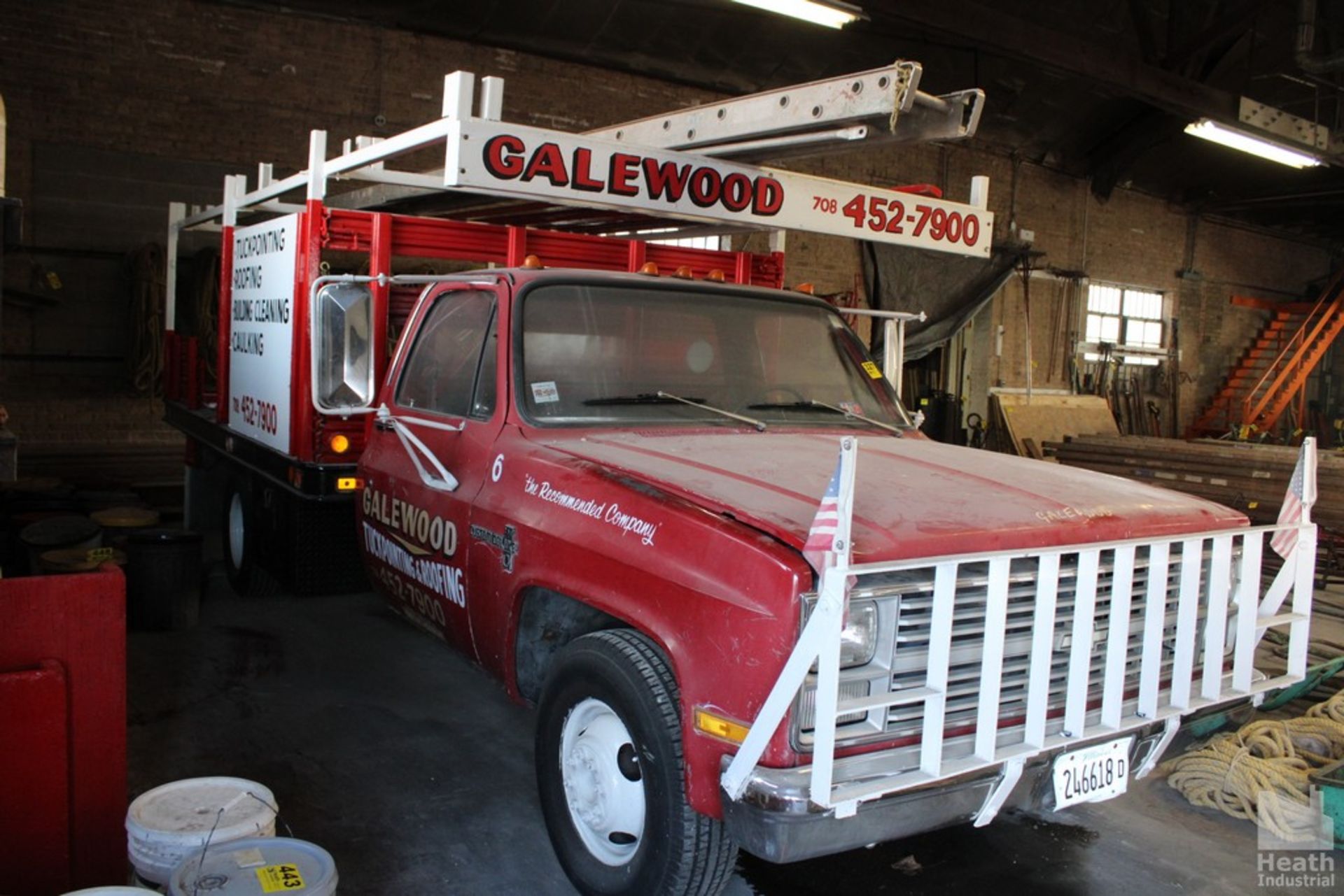 1984 CHEVROLET MODEL CUSTOM DELUXE STAKE TRUCK, VIN: 1GBHC34MXEV108861, AUTOMATIC TRANSMISSION, - Image 2 of 6