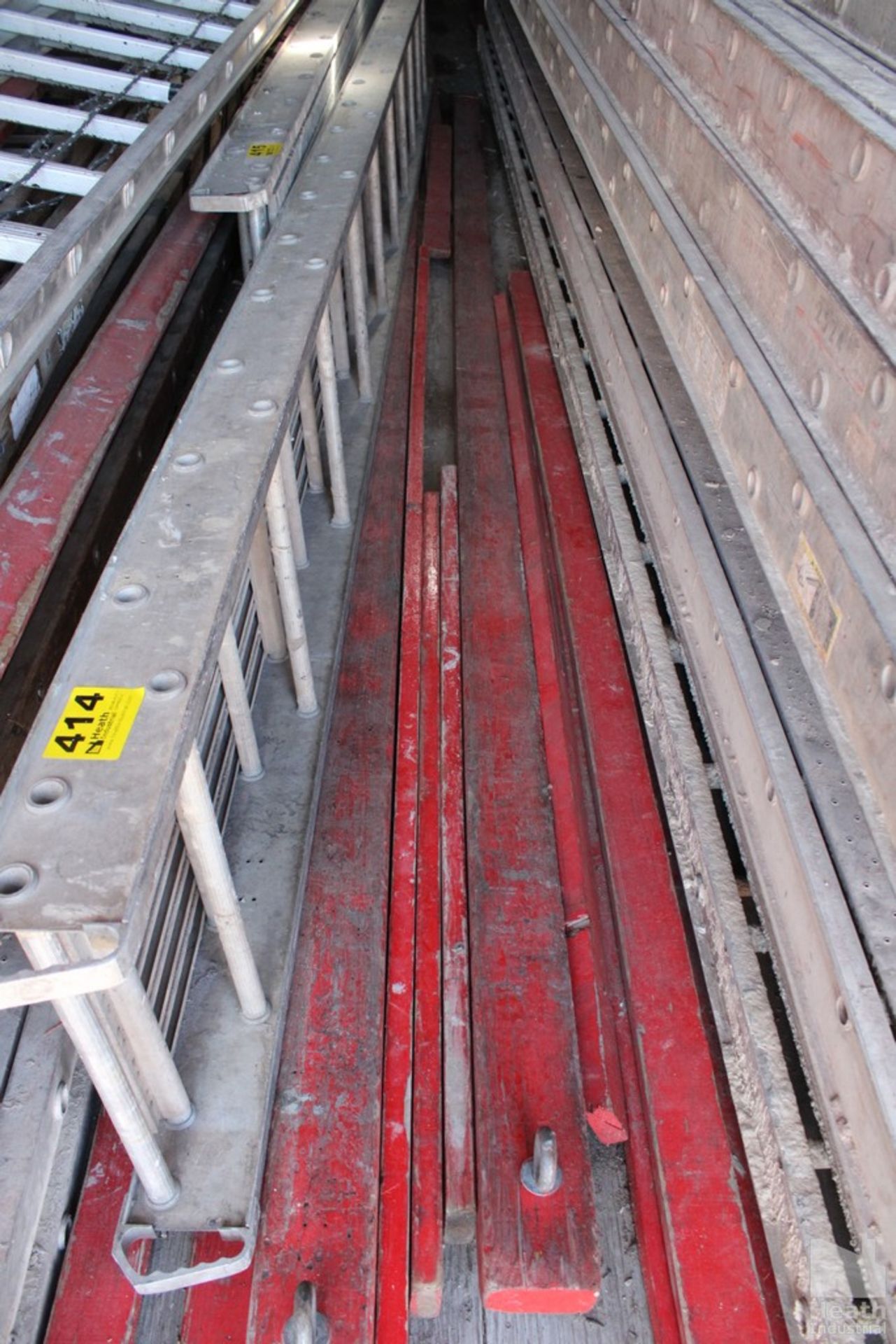 LARGE QUANTITY OF RED 2X4 WOODEN SAFETY RAILS - Image 3 of 3