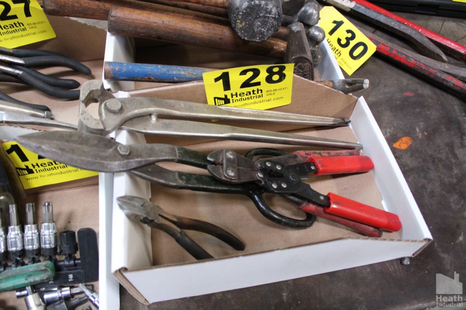 ASSORTED SNIPS AND PINCERS IN BOX