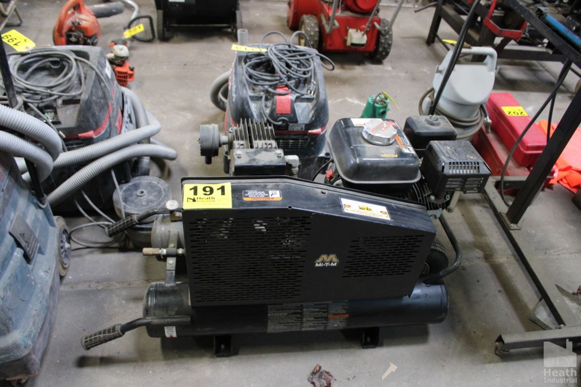 MI-T-M GAS POWERED AIR COMPRESSOR, WITH HONDA GX200 ENGINE