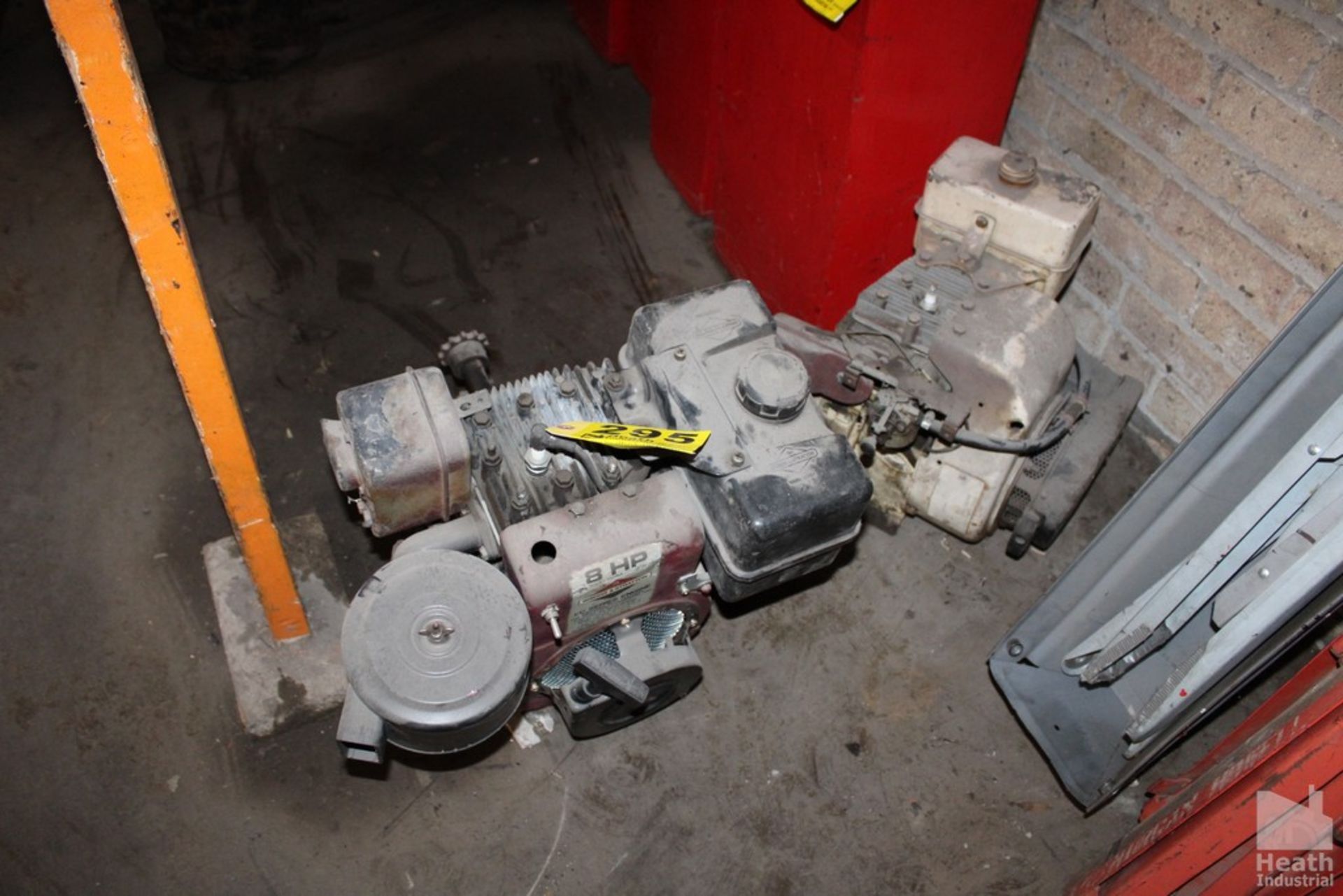 BRIGGS & STRATTON 8HP GAS ENGINE, OTHER ENGINE UNKNOWN