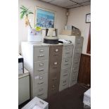 PLANTER WITH FOUR FILE CABINETS