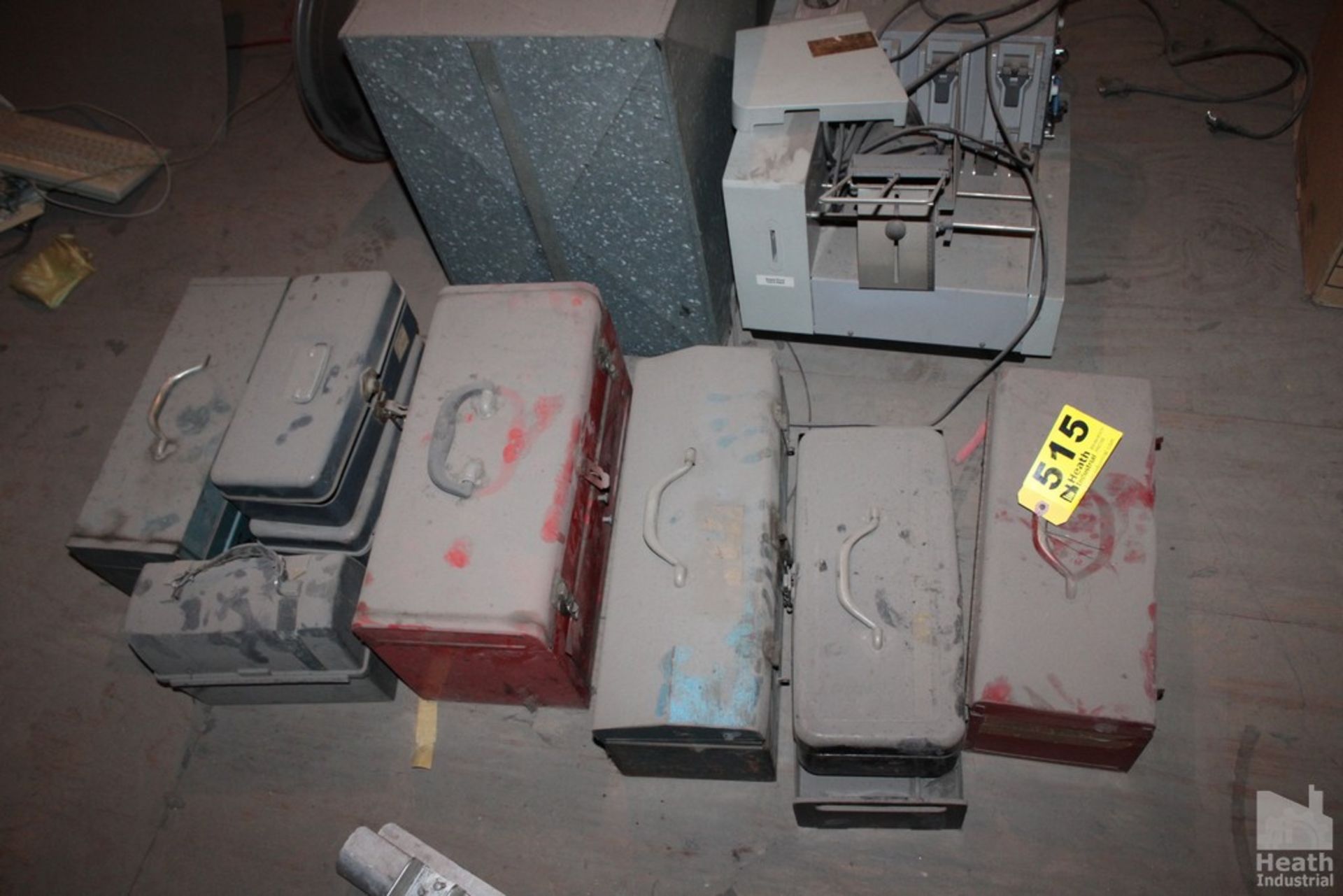 (7) ASSORTED DUSTY TOOLBOXES